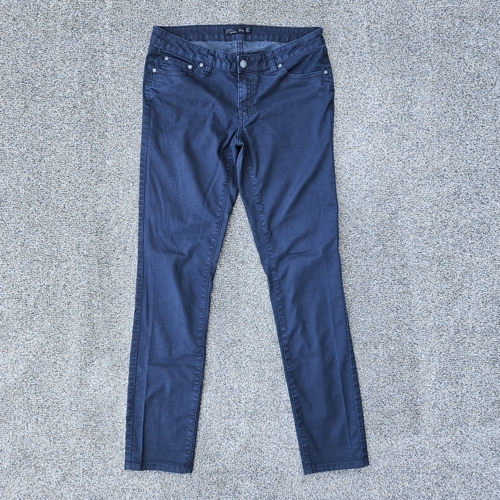 Prana Kara Slim Fit Jeans Black Blue Casual Stretch W4KARA115 Womens Size 8/29